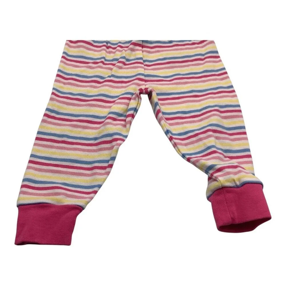 Gymboree Baby‎ Girls Pajama Pants Striped Cotton Multicolor 12-18 Months Stretch